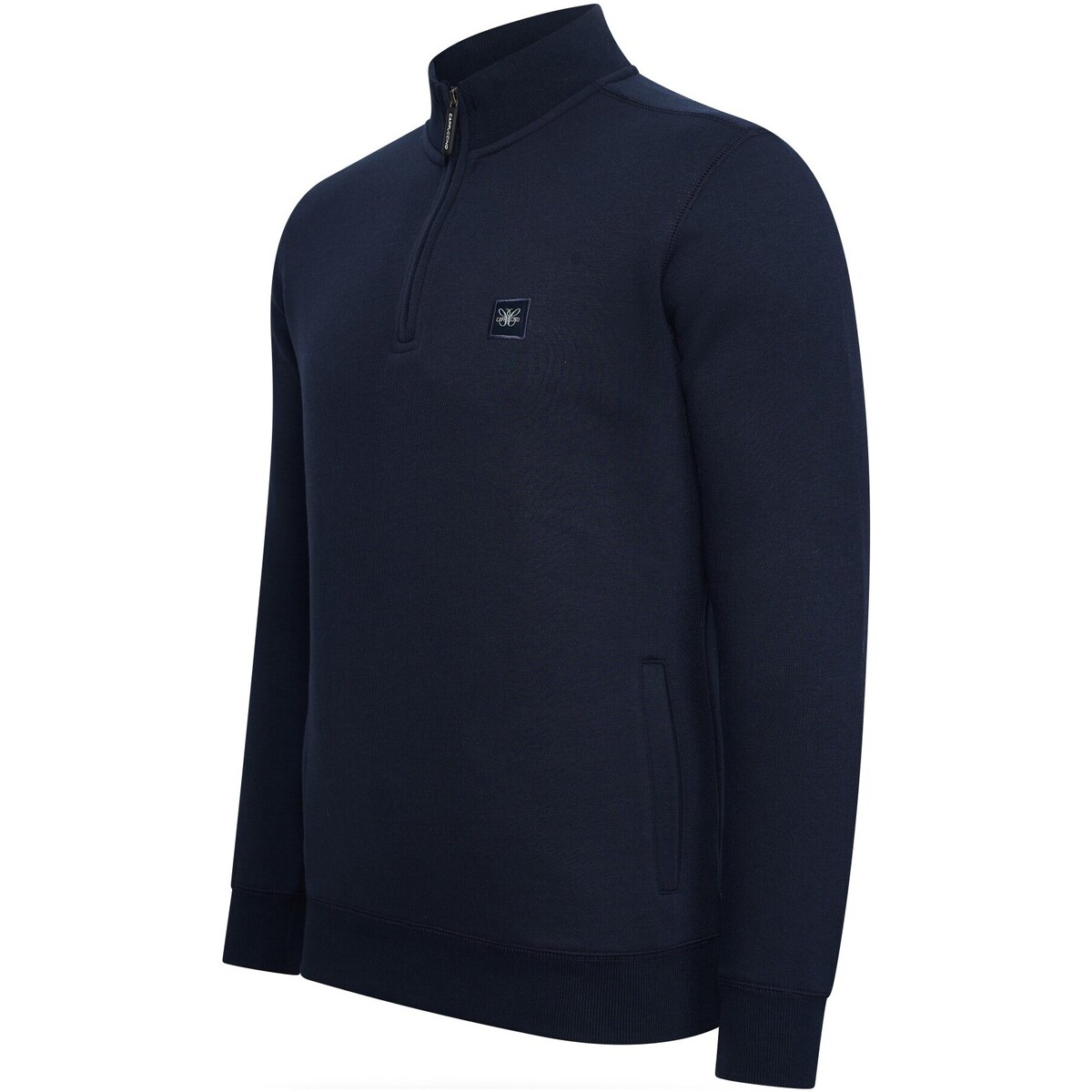 Textiel Heren Sweaters / Sweatshirts Cappuccino Italia Zip Sweater Navy Blauw