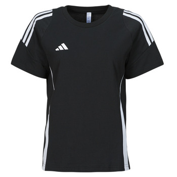 Textiel Dames T-shirts korte mouwen adidas Performance TIRO24 SWTEEW Zwart / Wit