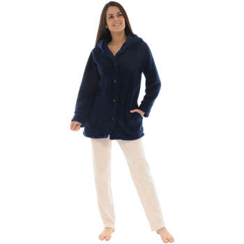 Textiel Dames Pyjama's / nachthemden Christian Cane CASSIOPEE Blauw