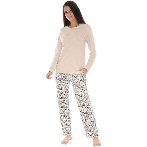 Textiel Dames Pyjama's / nachthemden Christian Cane CIDONIE Beige