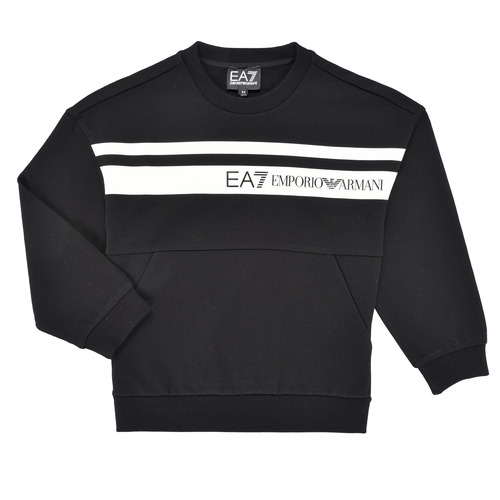 Textiel Jongens Sweaters / Sweatshirts Emporio Armani EA7 FELPA 3DBM64 Zwart / Wit