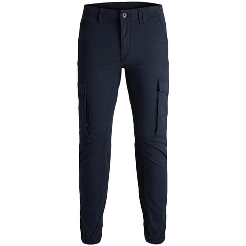 Textiel Jongens Broeken / Pantalons Jack & Jones  Blauw