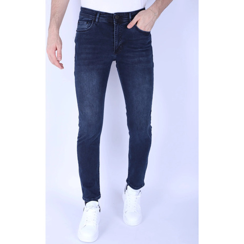 Textiel Heren Skinny jeans True Rise Regular Fit Jeans Stretch DP Blauw