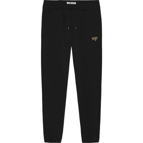 Textiel Heren Broeken / Pantalons Tommy Jeans Tjm Slm Signature Sw Zwart