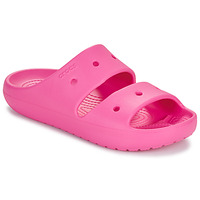 Schoenen Dames Leren slippers Crocs Classic Sandal v2 Roze