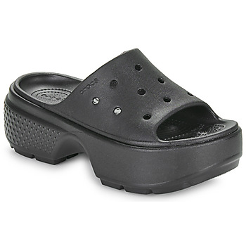 Schoenen Dames Leren slippers Crocs Stomp Slide Zwart