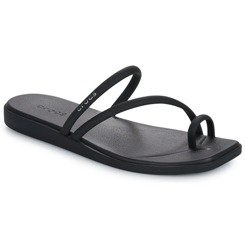 Schoenen Dames Leren slippers Crocs Miami Toe Loop Sandal Zwart