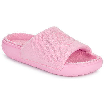 Schoenen Dames slippers Crocs Classic Towel Slide Roze
