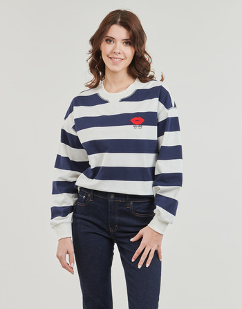Textiel Dames Sweaters / Sweatshirts Only ONLSERENA Marine / Wit