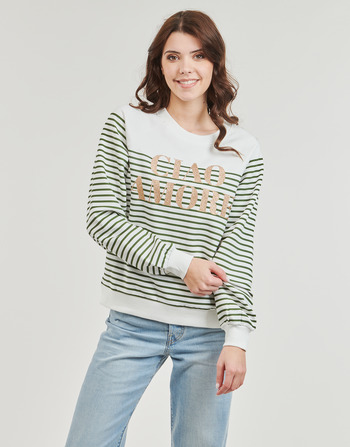 Textiel Dames Sweaters / Sweatshirts Only ONLDREW  Beige / Groen