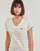 Textiel Dames T-shirts korte mouwen Only ONLEMILY Ecru / Bruin