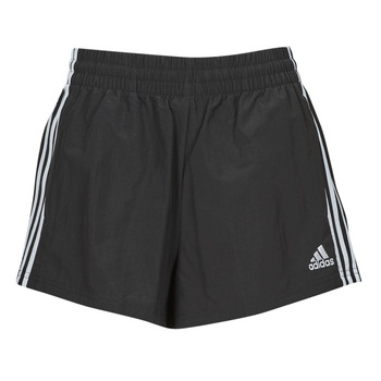 Textiel Dames Korte broeken / Bermuda's Adidas Sportswear W 3S WVN SHO Zwart / Wit