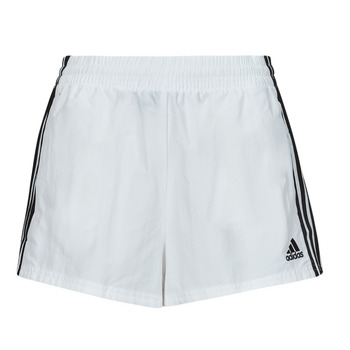 Textiel Dames Korte broeken / Bermuda's Adidas Sportswear W 3S WVN SHO Wit / Zwart