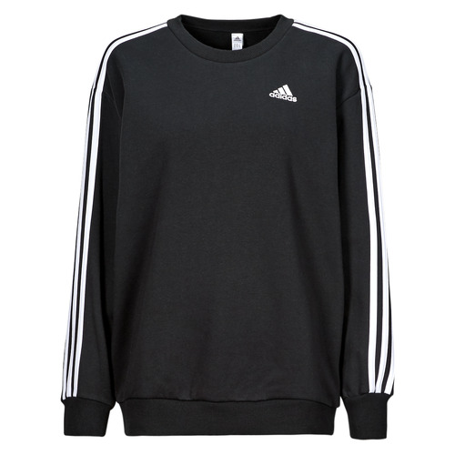 Textiel Dames Sweaters / Sweatshirts Adidas Sportswear W 3S FL OS SWT Zwart / Wit