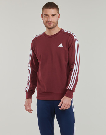 Textiel Heren Sweaters / Sweatshirts Adidas Sportswear M 3S FT SWT Bordeau / Wit