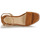 Schoenen Dames Sandalen / Open schoenen Lauren Ralph Lauren LEONA-ESPADRILLES-WEDGE Cognac