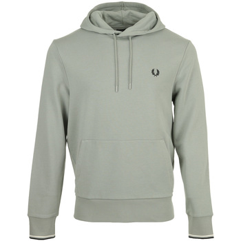 Fred Perry Tipped Hooded Sweatshirt Grijs