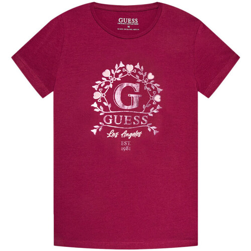 Textiel Meisjes T-shirts & Polo’s Guess  Violet