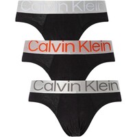 Ondergoed Heren Slips Calvin Klein Jeans Set van 3 heroverwogen stalen slips Zwart
