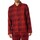 Textiel Heren Pyjama's / nachthemden Calvin Klein Jeans Pyjamaset van puur flanellen Rood
