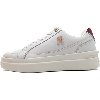 Schoenen Dames Sneakers Tommy Hilfiger Th Elevated Court Sn Wit