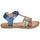 Schoenen Meisjes Sandalen / Open schoenen Kickers DIAMANTO Marine / Metaal / Multicolour