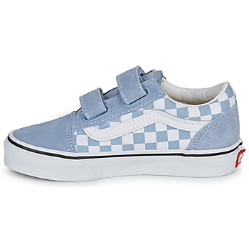 Vans UY Old Skool V COLOR THEORY CHECKERBOARD DUSTY BLUE Blauw