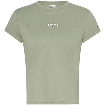 Textiel Dames T-shirts & Polo’s Tommy Jeans  Groen