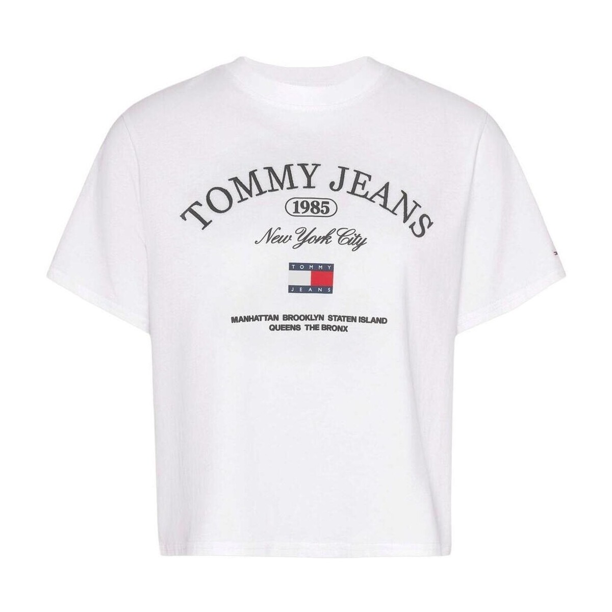Textiel Dames T-shirts & Polo’s Tommy Jeans  Wit