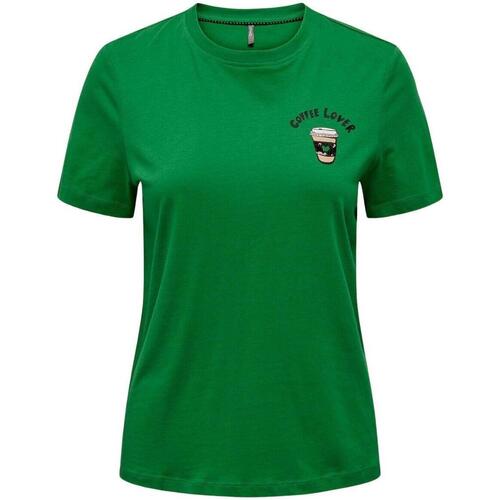 Textiel Dames T-shirts & Polo’s Only  Groen