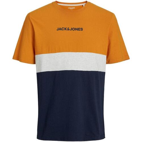 Textiel Heren T-shirts korte mouwen Jack & Jones  Oranje