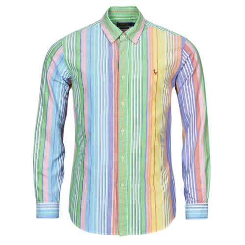 Textiel Heren Overhemden lange mouwen Polo Ralph Lauren CHEMISE COUPE DROITE EN OXFORD Multicolour