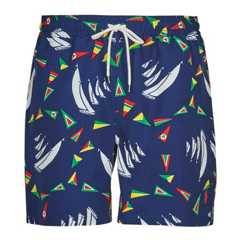 Textiel Heren Zwembroeken/ Zwemshorts Polo Ralph Lauren MAILLOT DE BAIN A RAYURES EN SEERSUCKER Multicolour