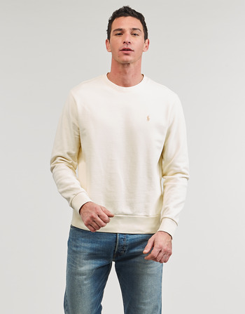 Textiel Heren Sweaters / Sweatshirts Polo Ralph Lauren SWEATSHIRT COL ROND EN MOLLETON Wit / Creme