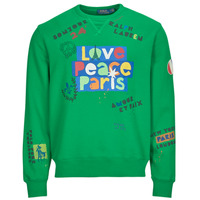 Textiel Heren Sweaters / Sweatshirts Polo Ralph Lauren SWEATSHIRT WELCOME IN PARIS Groen / Multicolour / Cruise / Groen