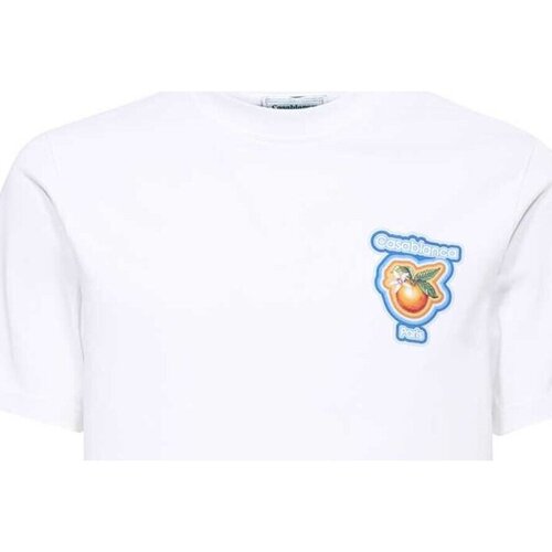 Textiel Heren T-shirts korte mouwen Casablanca MS23-JTS-001-24 Wit