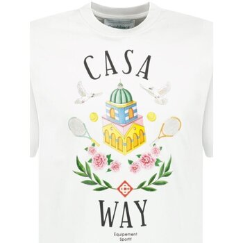 Textiel Heren T-shirts korte mouwen Casablanca MS23-JTS-001-25 Wit