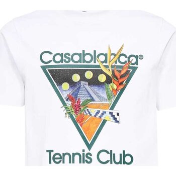 Textiel Heren T-shirts korte mouwen Casablanca MS23-JTS-001-01 Wit