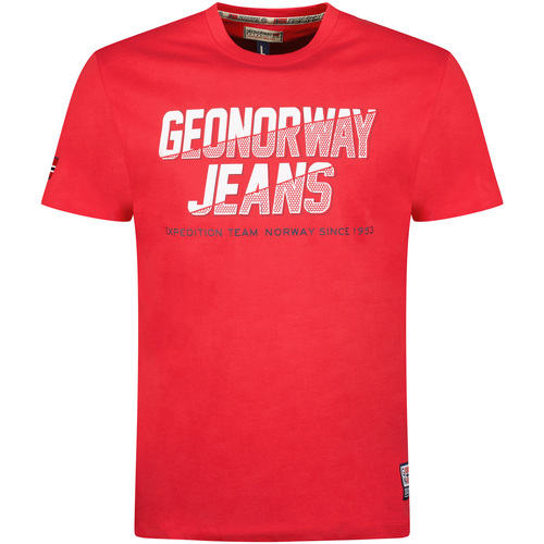 Textiel Heren T-shirts korte mouwen Geo Norway SX1046HGNO-RED Rood