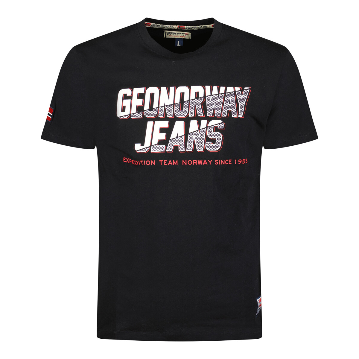 Textiel Heren T-shirts korte mouwen Geo Norway SX1046HGNO-BLACK Zwart