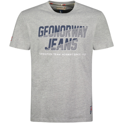 Textiel Heren T-shirts korte mouwen Geo Norway SX1046HGNO-BLENDED GREY Grijs