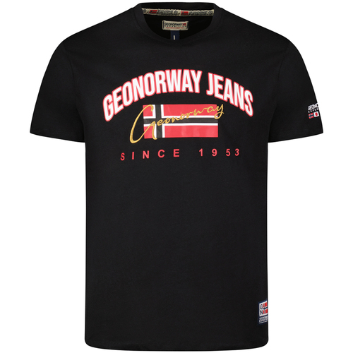 Textiel Heren T-shirts korte mouwen Geo Norway SX1052HGNO-BLACK Zwart