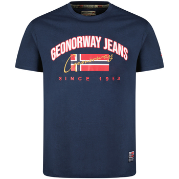 Textiel Heren T-shirts korte mouwen Geo Norway SX1052HGNO-NAVY Blauw