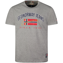 Textiel Heren T-shirts korte mouwen Geographical Norway SX1052HGNO-BLENDED GREY Grijs