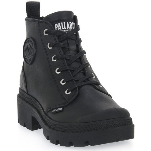 Schoenen Dames Laarzen Palladium PALLABASE LTH BLACK Zwart