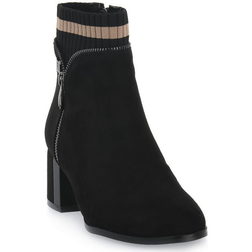 Schoenen Dames Low boots Laura Biagiotti MICRO BLACK Zwart