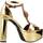 Schoenen Dames Sandalen / Open schoenen Kurt Geiger London HAMPTON HIGH PLATFOR Goud