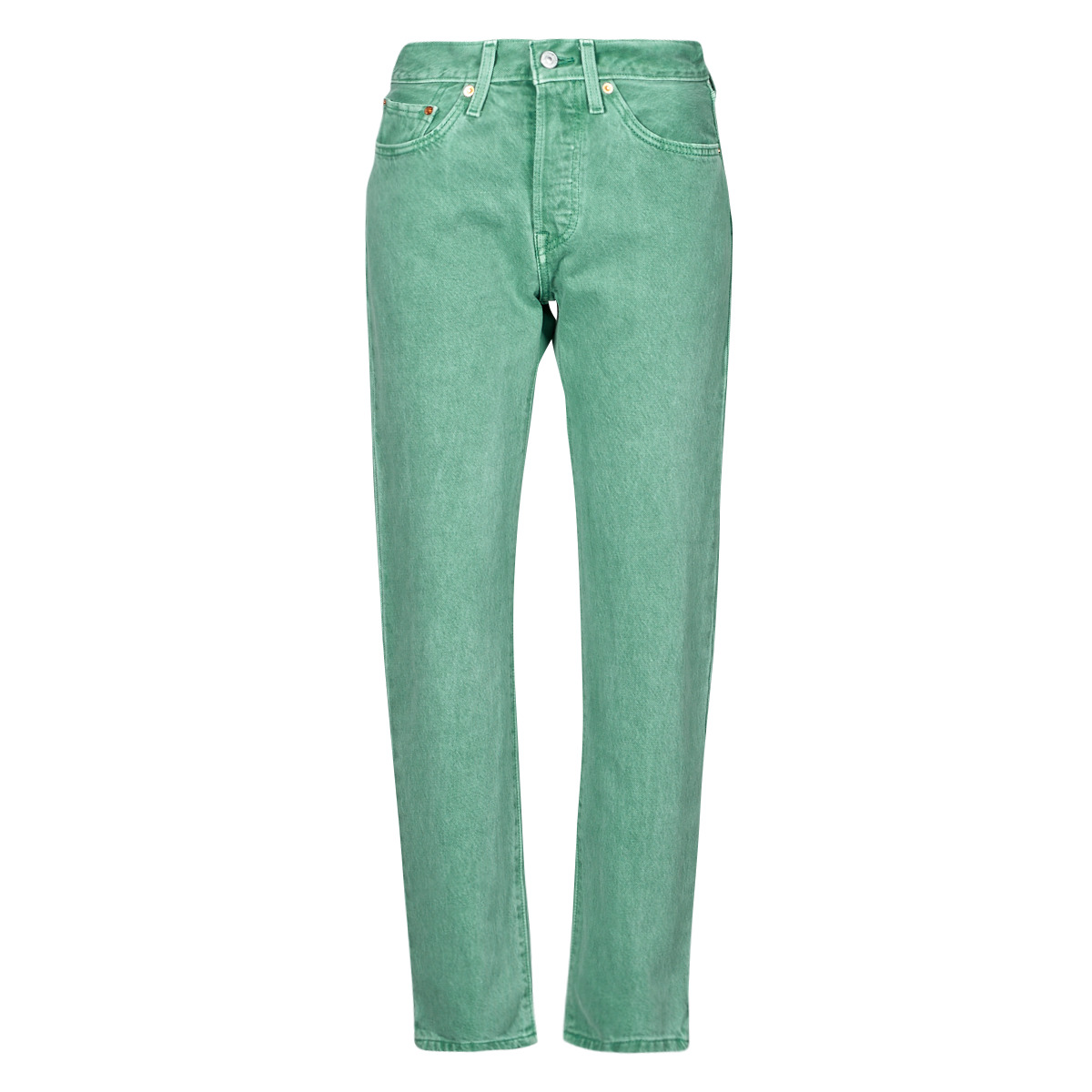 Textiel Dames Boyfriend jeans Levi's 501® CROP Groen