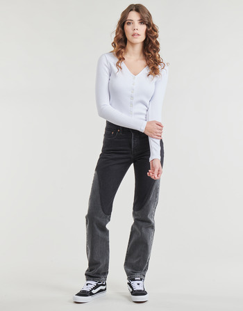 Textiel Dames Straight jeans Levi's 501® ORIGINAL CHAPS Off / Thee
