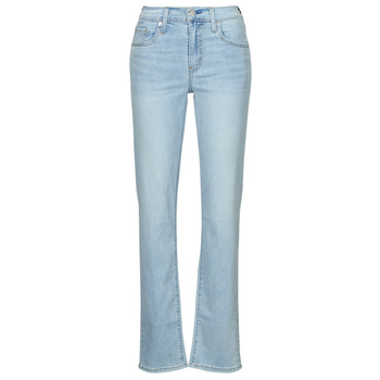 Textiel Dames Straight jeans Levi's 724 HIGH RISE STRAIGHT Lightweight Cool / Bright / In / Blauw